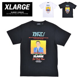 【割引クーポン配布中】 XLARGE × JUNGLES エクストララージ × ジャングルズ Tシャツ S/S TEE DO YOU FIT THIS PICTURE 半袖 カットソー トップス メンズ S-XL ブラック ホワイト 101203011043 【単品購入の場合はネコポス便発送】【バーゲン】