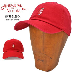 【割引クーポン配布中】 AMERICAN NEEDLE アメリカンニードル キャップ MICRO SLOUCH CAP HAT Coca-Cola コカ・コーラ 帽子 ストラップバックキャップ 21015A-COKE
