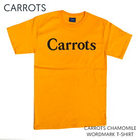 【割引クーポン配布中】 Carrots By Anwar Carrots キャロッツ CHAMOMILE WORDMARK T-SHIRT Tシャツ 半袖 メンズ クルーネックTシャツ ティーシャツ ストリート 【単品購入の場合はネコポス便発送】【在庫一掃】