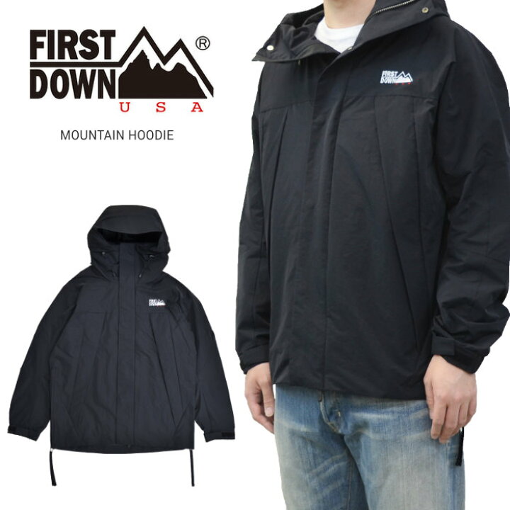 FIRST DOWN」 ダウンジャケット X-LARGE ブラック メンズ 楽天市場 