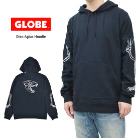 【割引クーポン配布中】 GLOBE グローブ パーカー Dion Agius Hoodie 長袖 プルオーバー スウェット フリース メンズ S-XL ブラック GB02113000