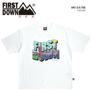 �y�����N�[�|���z�z���z FIRST DOWN �t�@�[�X�g�_�E�� T�V���c ART S/S T-SHIRT TEE ���� �J�b�g�\�[ �g�b�v�X �����Y M-XL �z���C�g F901506C �y�P�i�w���̏ꍇ�̓��[���֔����z�y�o�[�Q���z