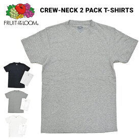 【2枚セット】FRUIT OF THE LOOM フルーツオブザルーム CREW-NECK 2 PACK T-SHIRTS 2パックT Tシャツ 半袖 アンダーウェア UNDERWEAR インナー M-LL 18596900