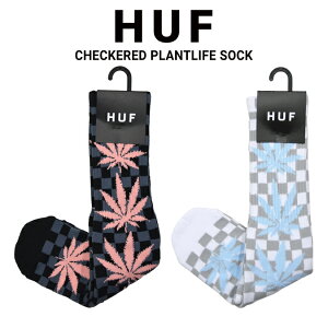 HUF �n�t CHECKRED PLANTLIFE CREW SOCK �\�b�N�X �C�� �����Y �X�P�[�g�\�b�N�X �n�C�\�b�N�X �X�g���[�g �X�P�[�g �y���[���֔����ő��������z�y�o�[�Q���z