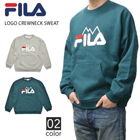 【割引クーポン配布中】 FILA HERITAGE フィラ ヘリテージ LOGO CREWNECK SWEAT SHIRT クルーネック スウェット トレーナー フリース ストリート FM9455 【バーゲン】