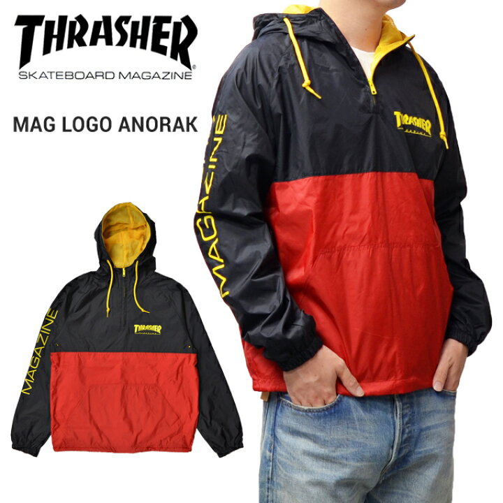 楽天市場】THRASHER スラッシャー MAG LOGO ANORAK JACKET アノラック