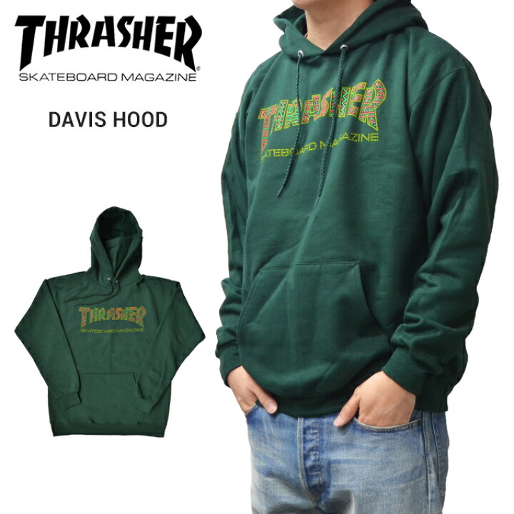 楽天市場】THRASHER スラッシャー DAVIS HOOD プルオーバー パーカー 
