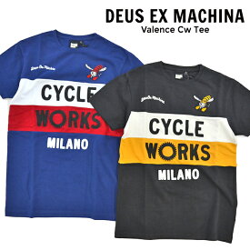 【割引クーポン配布中】 Deus Ex Machina デウス エクス マキナ VALENCE CW TEE Tシャツ 半袖 鹿の子 ピケ クルーネック ティーシャツ カットソー サーフ DMP91777 【単品購入の場合はネコポス便発送】【在庫一掃】