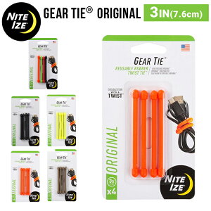 NITEIZE �i�C�g�A�C�Y �M�A�[�^�C �I���W�i�� 3�C���` GEAR TIE ORIGINAL 3INCH 4�{���� �����O�b�Y �y���[���֑Ή��z
