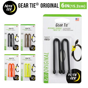 �y�����N�[�|���z�z���z NITEIZE �i�C�g�A�C�Y �M�A�[�^�C �I���W�i�� 6�C���` GEAR TIE ORIGINAL 6INCH 2�{���� �����O�b�Y �y���[���֑Ή��z