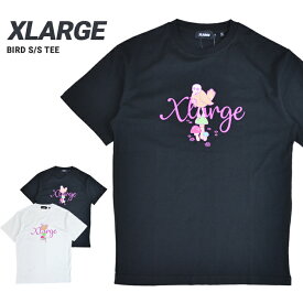 【割引クーポン配布中】 XLARGE エクストララージ Tシャツ BIRD S/S TEE 半袖 カットソー トップス メンズ M-XL ブラック ホワイト 101213011008 【単品購入の場合はネコポス便発送】