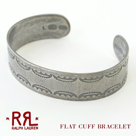 【割引クーポン配布中】 RRL ダブルアールエル ブレスレット Ralph Lauren ラルフローレン Sterling Silver Flat Cuff Bracelet スターリングシルバー カフ バングル アクセサリー メンズ