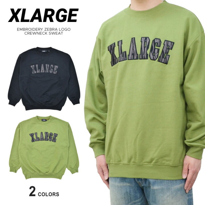 楽天市場】XLARGE エクストララージ トレーナー EMBROIDERY ZEBRA LOGO 