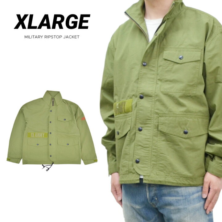 楽天市場】XLARGE エクストララージ ジャケット MILITARY RIPSTOP 
