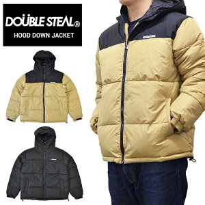 yN[|zzz DOUBLE STEAL _uXeB[ WPbg HOOD DOWN JACKET ȃWPbg iCWPbg Y M-XL ubN x[W 796-62050 ysz