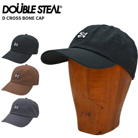 【割引クーポン配布中】 DOUBLE STEAL ダブルスティール キャップ D CROSS BONE 6-PANEL CAP 帽子 ストラップバックキャップ 6パネルキャップ 426-92118