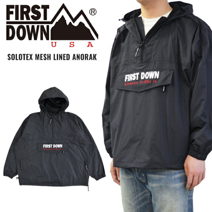 楽天市場】FIRST DOWN ファーストダウン ジャケット SOLOTEX MESH 