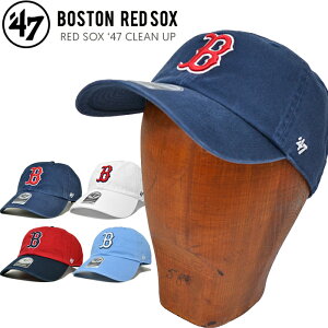 47 �L���b�v '47 �t�H�[�e�B�[�Z�u�� �L���b�v RED SOX 47 CLEAN UP CAP �N���[���i�b�v�L���b�v �X�q �X�g���b�v�o�b�N�L���b�v �u���[ �z���C�g �l�C�r�[ ���b�h MLB ���b�h�\�b�N�X