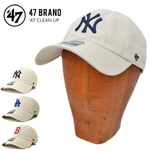 47 �L���b�v '47 �t�H�[�e�B�[�Z�u�� �L���b�v 47 CLEAN UP CAP �N���[���i�b�v�L���b�v �X�q �X�g���b�v�o�b�N�L���b�v MLB BONE �I�t�z���C�g�n YANKEES DODGERS RED SOX