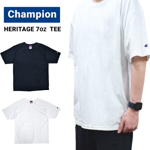 CHAMPION �`�����s�I�� T�V���c HERITAGE 7oz TEE �w�r�[�E�F�C�g T�V���c ���� 7�I���X �����|�C���g S-XL �� �� USA��� T105 T2102 �y�P�i�w���̏ꍇ�̓��[���֔����z