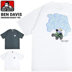 �x���f�C�r�X T�V���c BEN DAVIS SMOKING BUGGY TEE ���� �J�b�g�\�[ �g�b�v�X �`���R�[�� �z���C�g M-XL C-25580010 �y�P�i�w���̏ꍇ�̓��[���֔����z