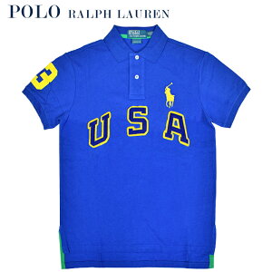POLO by Ralph Lauren �|�� �����t���[���� Custom-Fit USA Big Pony Polo �����Y �|���V���c �r�b�O�|�j�[ ���� �y�P�i�w���̏ꍇ�̓��[���֔����z�y�݌Ɉ�|�z