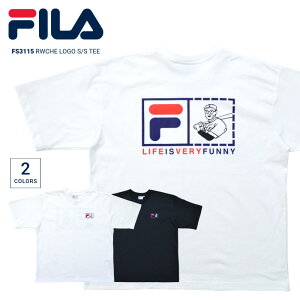 FILA HERITAGE �t�B�� �w���e�[�W T�V���c RWCHE LOGO S/S TEE ���� �J�b�g�\�[ �����Y M-XL �u���b�N �z���C�g FS3115 �y�P�i�w���̏ꍇ�̓��[���֔����z�y�o�[�Q���z