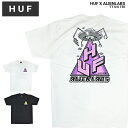 【割引クーポン配布中】 HUF × ALIENLABS ハフ × エイリアンラボ Tシャツ AL TT S/S TEE 半袖 カットソー トップス メンズ M-XL ブラック ホワイト TS02121 【単品購入の場合はメール便発送】【バーゲン】