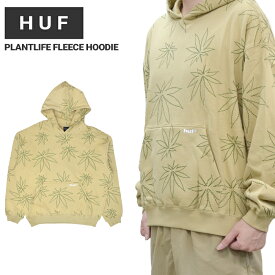 【割引クーポン配布中】 HUF ハフ パーカー PLANTLIFE FLEECE HOODIE フリース スウェット メンズ M-XL オートミール FL00205