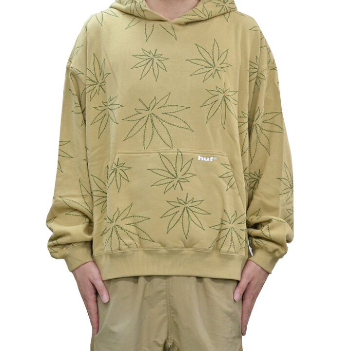 楽天市場】HUF ハフ パーカー PLANTLIFE FLEECE HOODIE フリース 