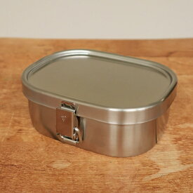 工房アイザワ 弁当箱 ステンレス製 角型 小 1段 【ランチボックス 360ml 日本製 大人 女性 男性 子供 お弁当箱 仕切り付き】