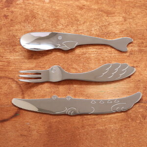 日本製 アニマルカトラリー M 【カトラリー 子供 キッズ ベビー かわいい ステンレス スプーン フォーク ナイフ 出産祝い 燕三条 ギフト】 【メール便対象品】