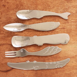 日本製 アニマルカトラリー S 【カトラリー 子供 キッズ ベビー かわいい ステンレス スプーン フォーク ナイフ 出産祝い 燕三条 ギフト】 【メール便対象品】