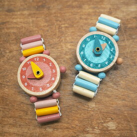 腕時計 おもちゃ 木製 時計 女の子 アクセサリー ブレスレット 知育玩具 子供 かわいい おしゃれ ベルギー Egmont toys エグモントトイズ おもちゃの腕時計 【メール便対象品】
