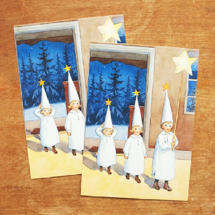 楽天市場 エルサベスコフ ポストカード 2枚セット 星の子 絵本作家 北欧 かわいい イラスト おしゃれ メール便対象品 Slowworks