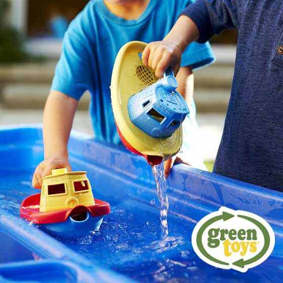 お風呂 おもちゃ 水遊び 船 ボート じょうろ 男の子 誕生日 出産祝い Green toys グリーントイズ タグボート
