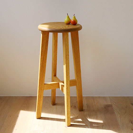 松野屋 日本の丸椅子 大 【椅子 木製 日本製 スツール 椅 イス おしゃれ】 | slowworks