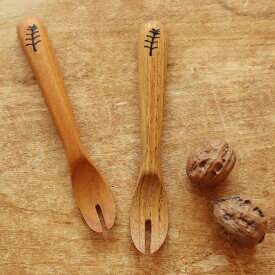 木草舎 日本製 スプーンフォーク 【デザート ケーキ スプーン フォーク 食事 赤ちゃん 子供 カトラリー かわいい シンプル 出産祝い】 【メール便対象品】