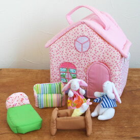 布おもちゃ ドールハウス 女の子 出産祝い 誕生日 かわいい 人形遊び スウェーデン Oskar&ellen オスカー&エレン ドールハウス