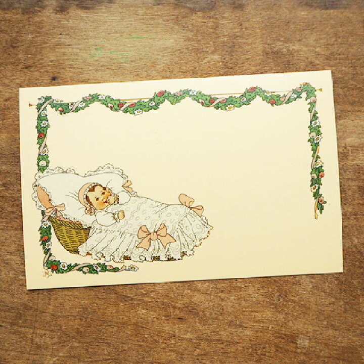 楽天市場 ドイツ製 ポストカード ゆりかごに乗って ハガキ 絵葉書 おしゃれ 北欧 アート かわいい イラスト 手紙 出産祝い メール便対象品 Slowworks