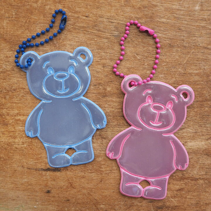 楽天市場 リフレクター キーホルダー グリミス おしゃれ 大人 反射板 入学 スウェーデン Glimmis グリミス リフレクター テディベア メール便対象品 Slowworks