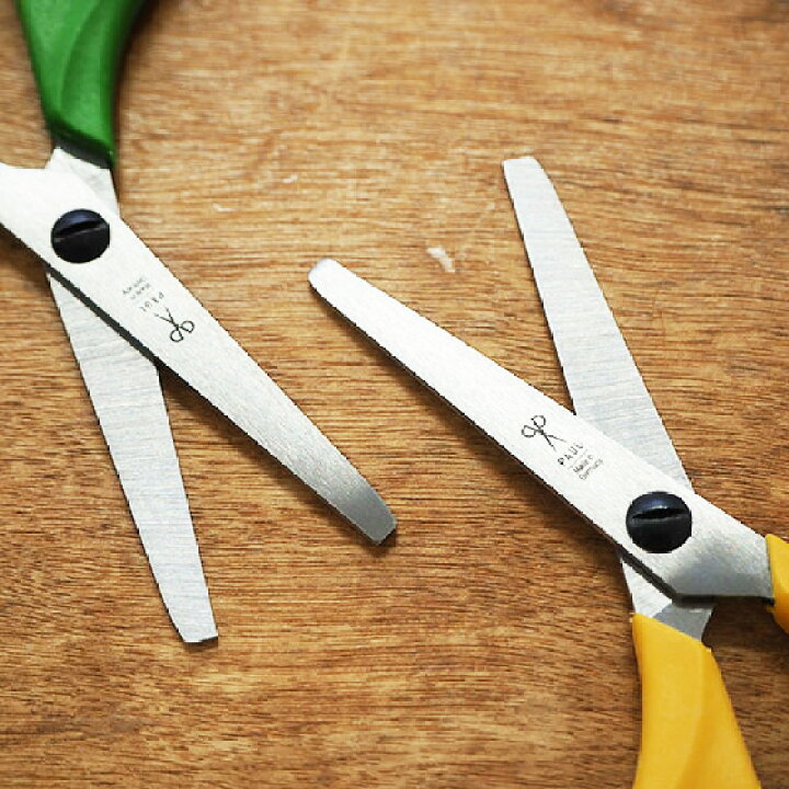 楽天市場 はさみ 子供用 右利き ハサミ キッズ 学童 おしゃれ 文房具 ドイツ製 Paul パウル 子供用はさみ メール便対象品 Slowworks