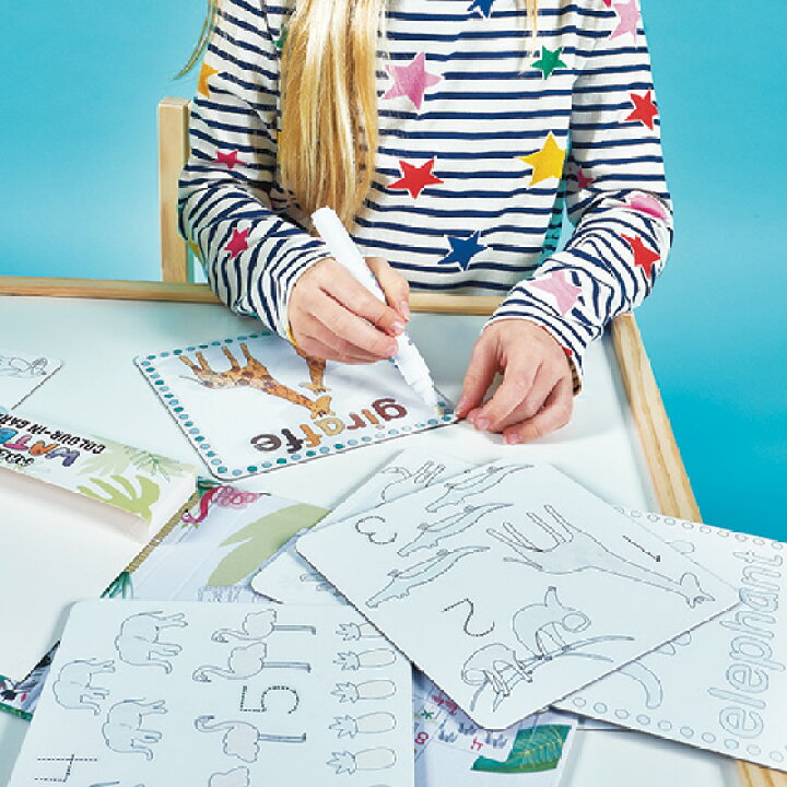 楽天市場 塗り絵 子供 水ぬりえ お絵描き 繰り返し遊べる 水落書き おもちゃ 男の子 女の子 絵画 ペン お風呂 キッズ 教育 室内遊び イギリス Floss Rock マジックウォーターパッド ペン Slowworks