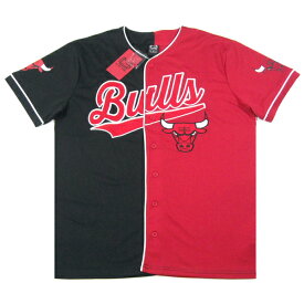 ULTRA GAME【セットアップ可★海外限定★メッシュ地】NBA CHICAGO BULLS ベースボールシャツ【レッド/ブラック/ホワイト】新品 シカゴブルズ メンズ バスケットボール PRO STANDARD Mitchell&Ness NIKE JORDAN adidas STARTER ヒップホップ ダンス HIP HOP【NEW YORK買付け】