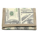 NO BRAND【マイナーチェンジ★100ドル札総柄★定番の人気モチーフ】三つ折り 財布【US 100Dollar】新品 メンズ レディース ノーブランド US100D 改良版 100$ アメリカ 米 USD 米ドル 輸入 アメリカン雑貨 ヒップホップ ダンス HIP HOP【NEW YORK買い付け】