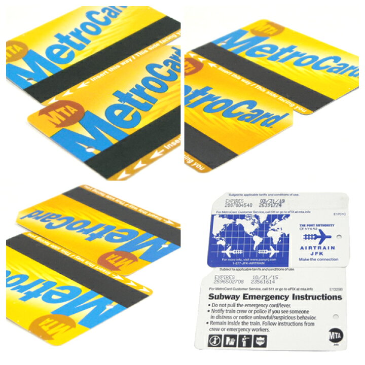 楽天市場】MTA【使用済み☆2枚セット☆NEW YORK Metro Card】メトロ 