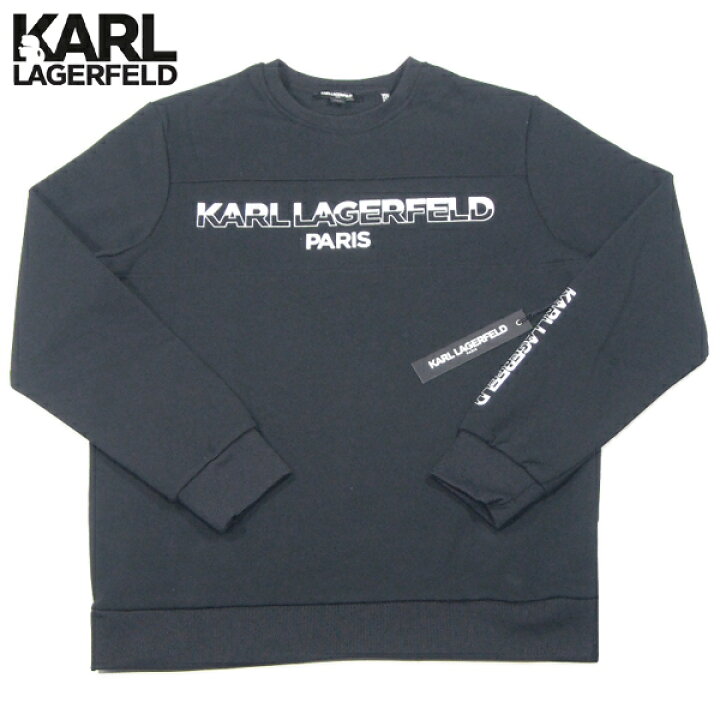 楽天市場】KARL LAGERFELD【海外限定☆モード感ある白黒ロゴ☆変則的な  