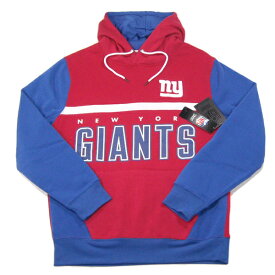 NFL OFFICIAL【海外限定★チームカラーを活かしたアイコニックな2トーン】NFL NEW YORK GIANTS スウェット プルオーバー パーカー【レッド/ブルー】新品 メンズ ニューヨークジャイアンツ アメリカンフットボール Reebok リーボック NIKE ナイキ STARTER【NEW YORK買い付け】