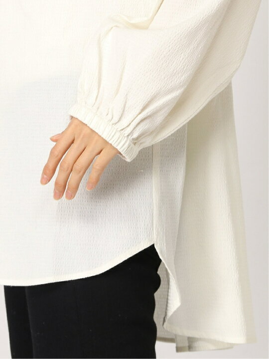 楽天市場】【SALE／70%OFF】麻混シャーリングヘンリーネックチュニック 