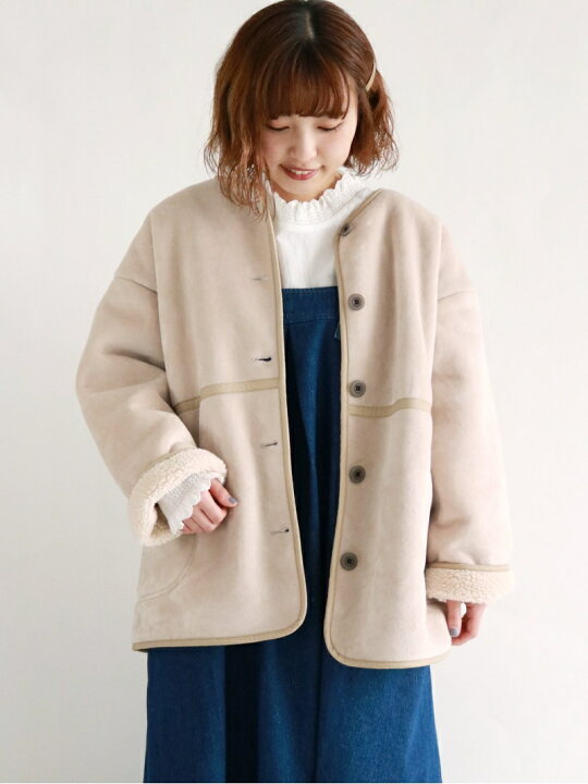 楽天市場】【SALE／50%OFF】Samansa Mos2/ボアパイピングアウター 